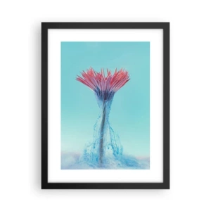 Pôster com moldura preta - Num abraço revigorante - 30x40 cm