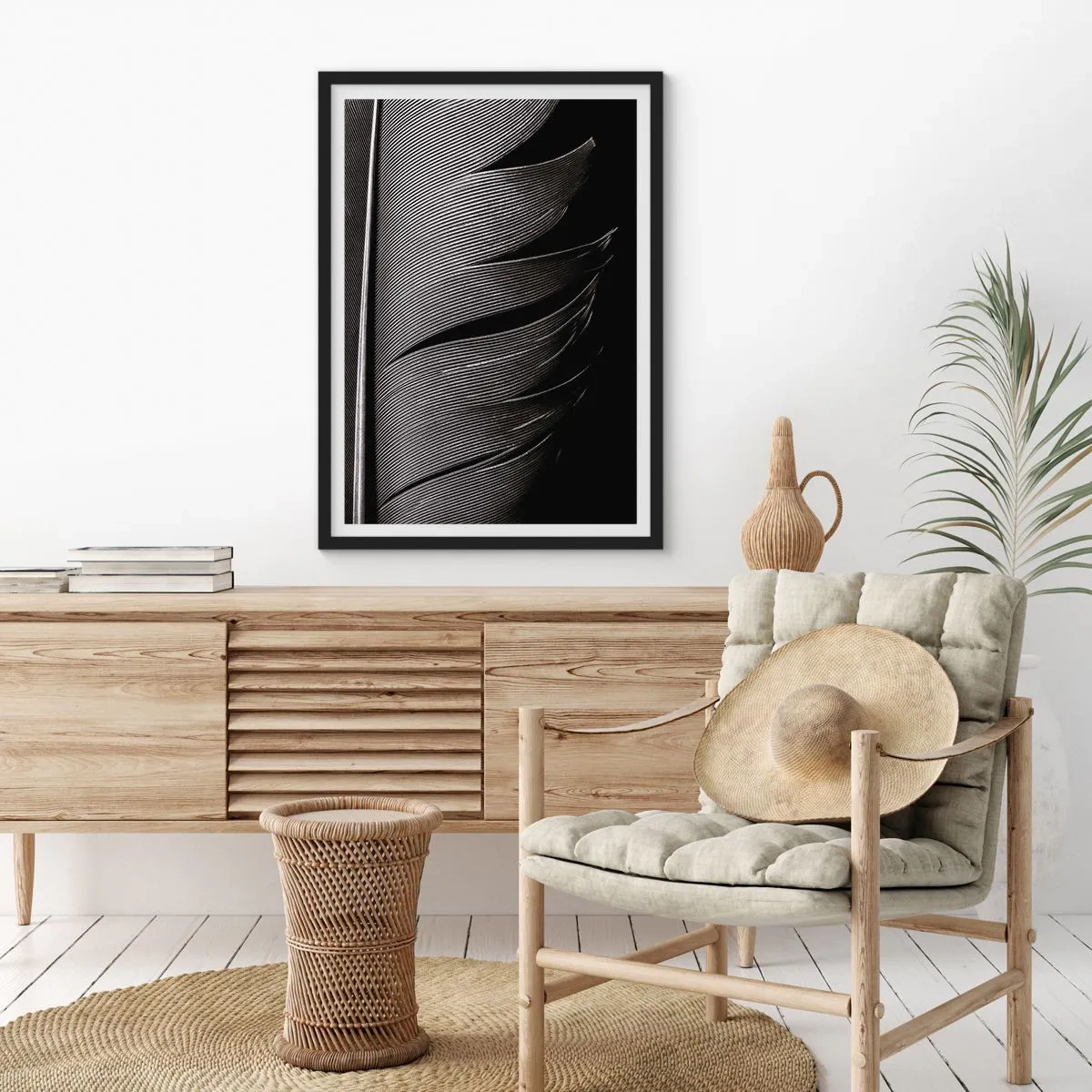 Pôster com moldura preta - A caneta – um design maravilhoso - 61x91 cm