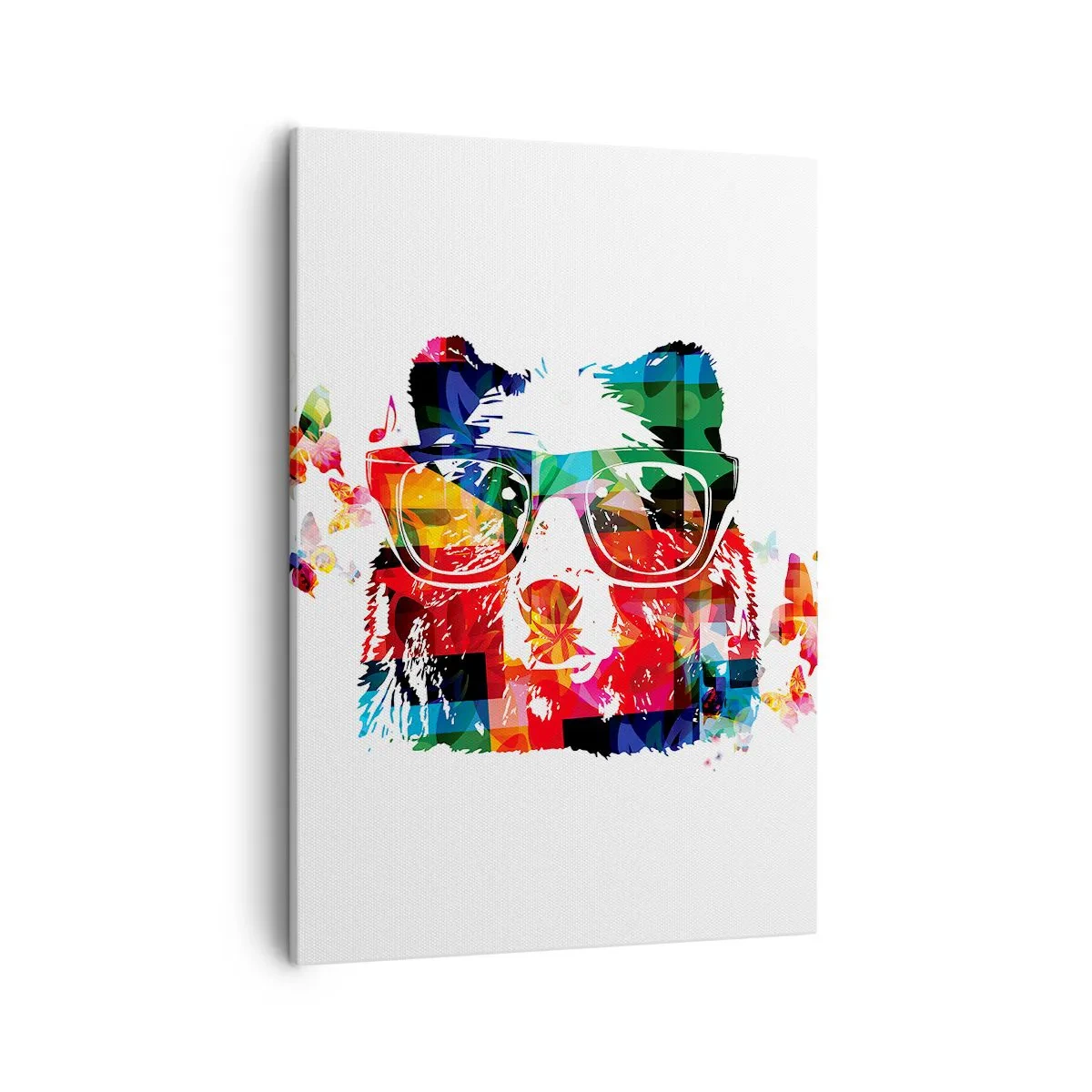 Quadro em tela - Urso da moda - 50x70 cm