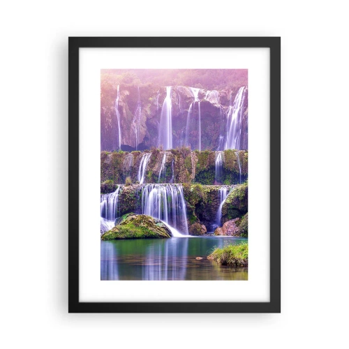 Pôster com moldura preta - Escadas para o céu - 30x40 cm