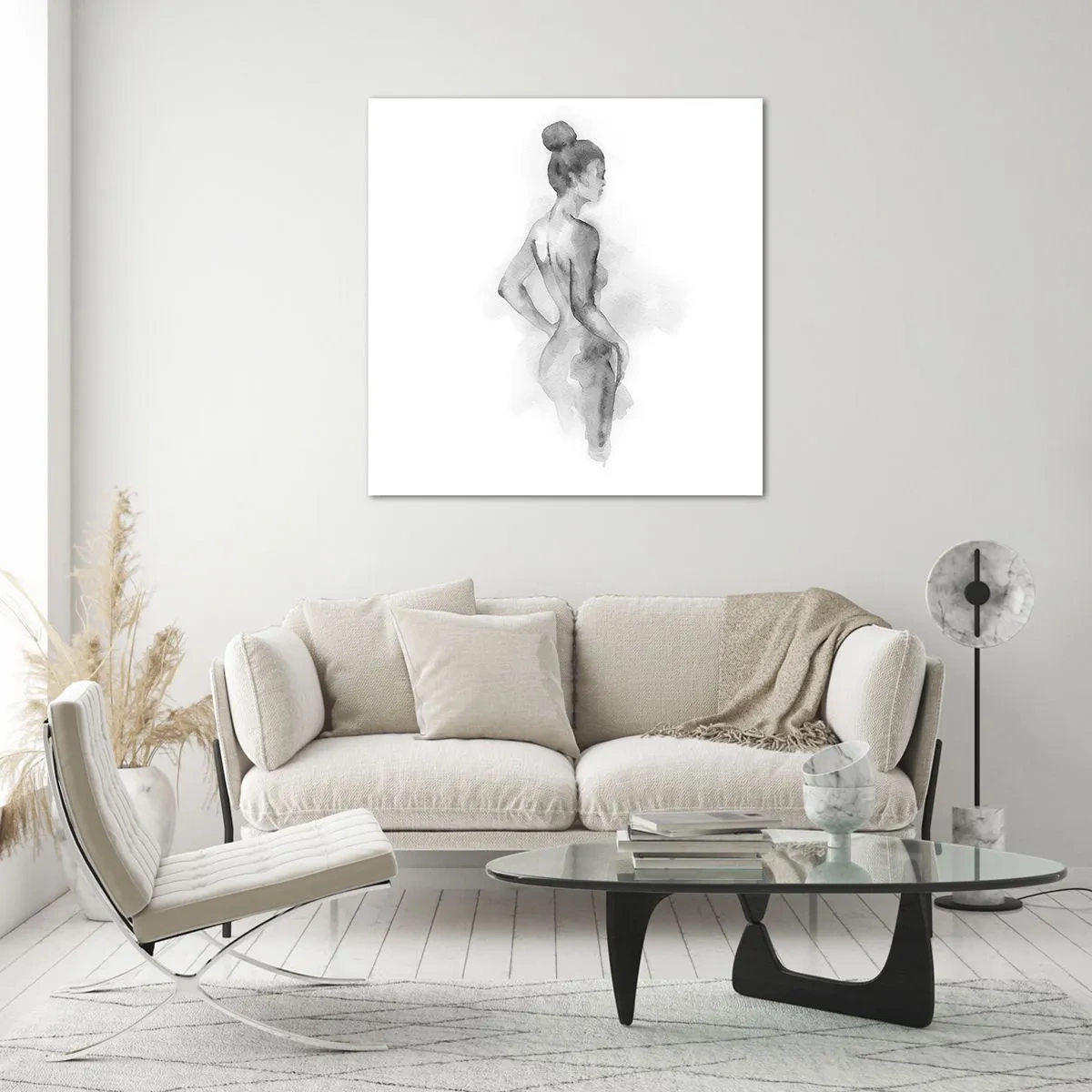 Quadro em vidro - Linda como uma pintura - 50x50 cm