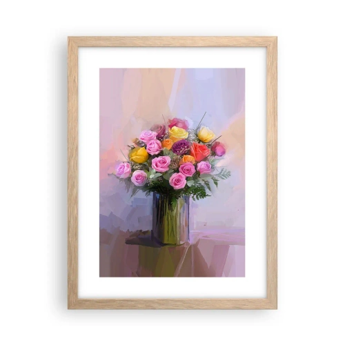 Pôster com moldura de carvalho claro - Beleza retida - 30x40 cm