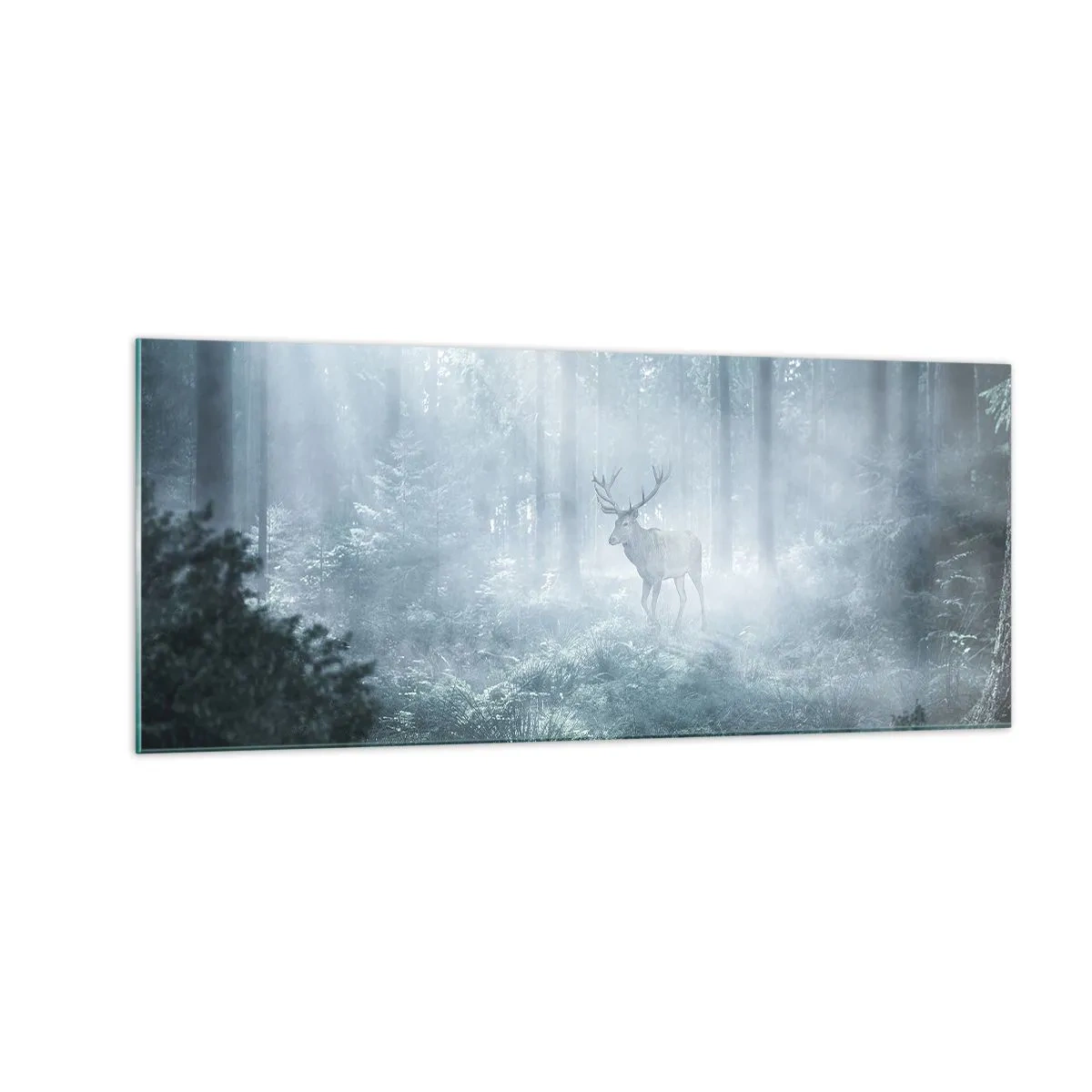 Quadro em vidro - Passeio matinal à volta da propriedade - 100x40 cm