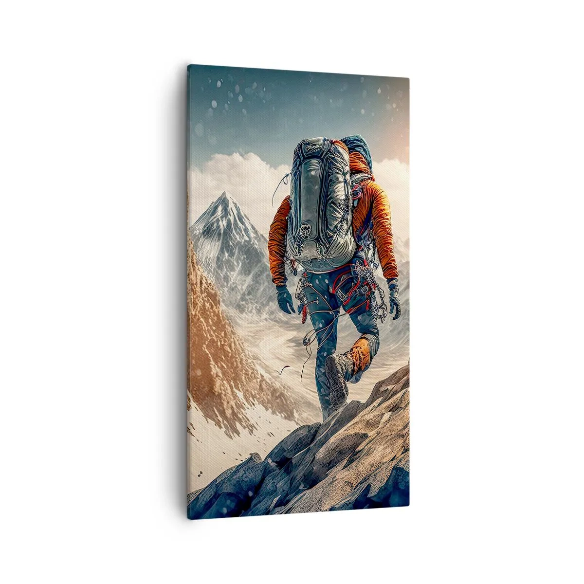 Quadro em tela - Guerreiro solitário - 55x100 cm