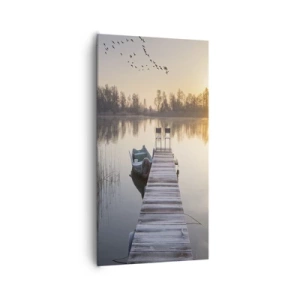 Quadro em tela - Voltarei dentro de algum tempo - 65x120 cm