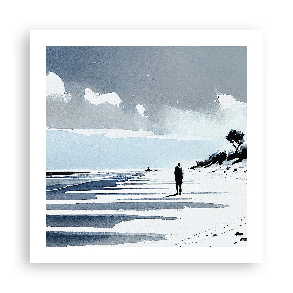 Pôster - Sozinho - 50x50 cm