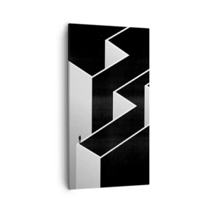 Quadro em tela - Solidão no topo - 55x100 cm