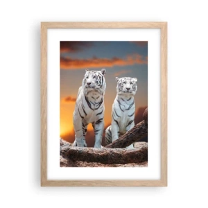 Pôster com moldura de carvalho claro - Tal como em Nárnia - 30x40 cm