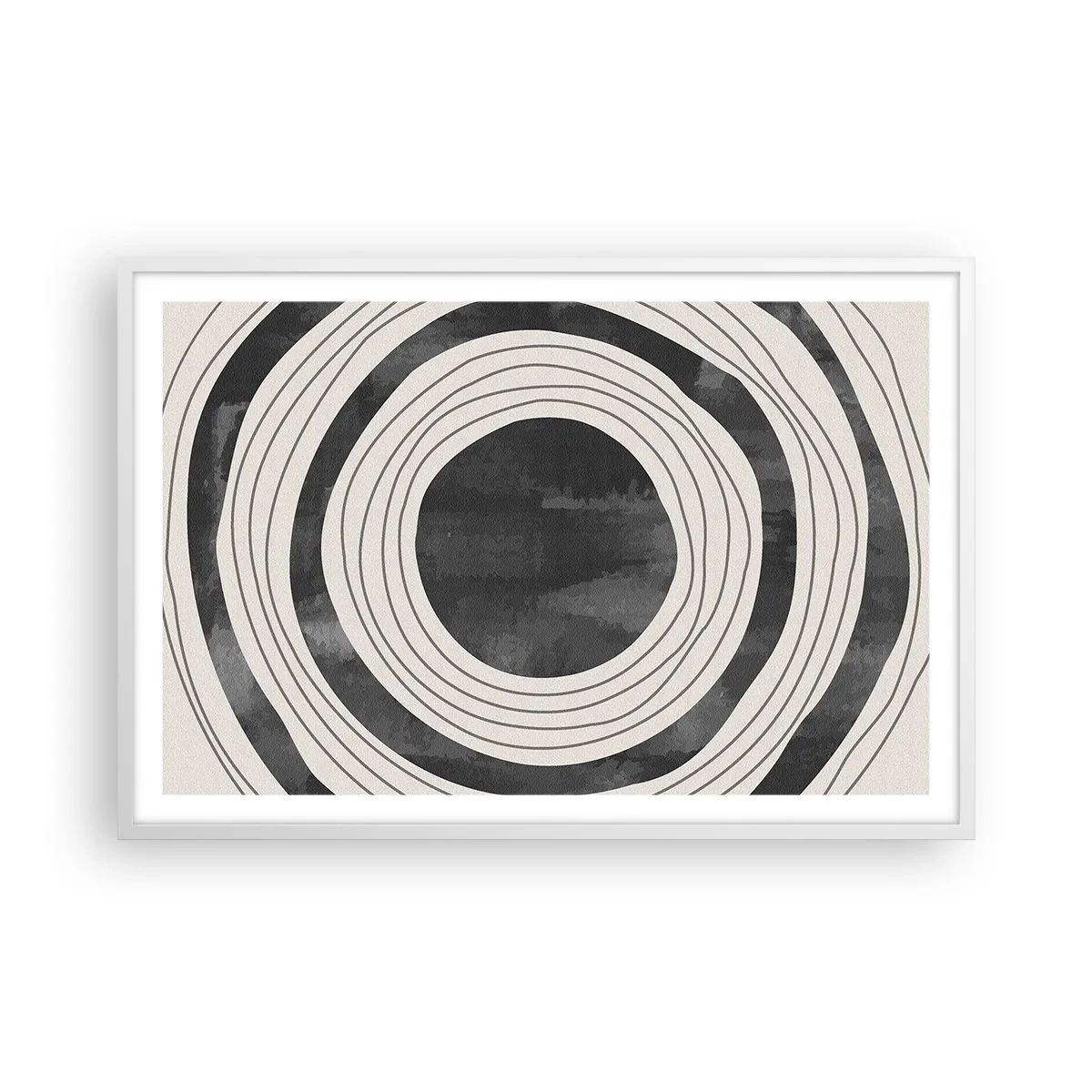 Pôster em moldura branca - Direito ao ponto - 91x61 cm