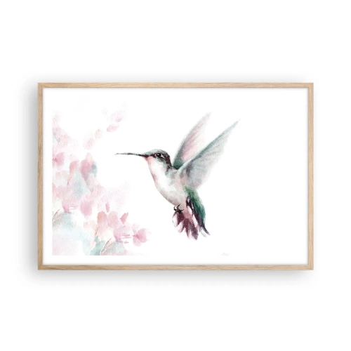 Pôster com moldura de carvalho claro - Preso em agitação - 91x61 cm