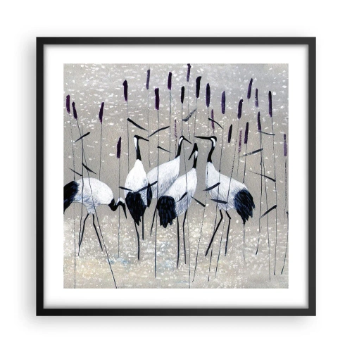 Pôster com moldura preta - Entre os seus - 50x50 cm