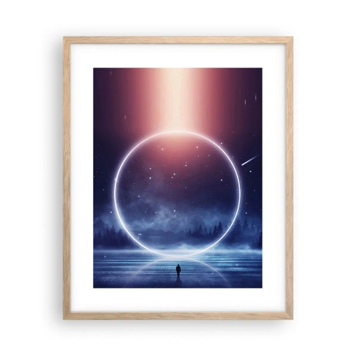 Pôster com moldura de carvalho claro - Eles já estão aqui... - 40x50 cm