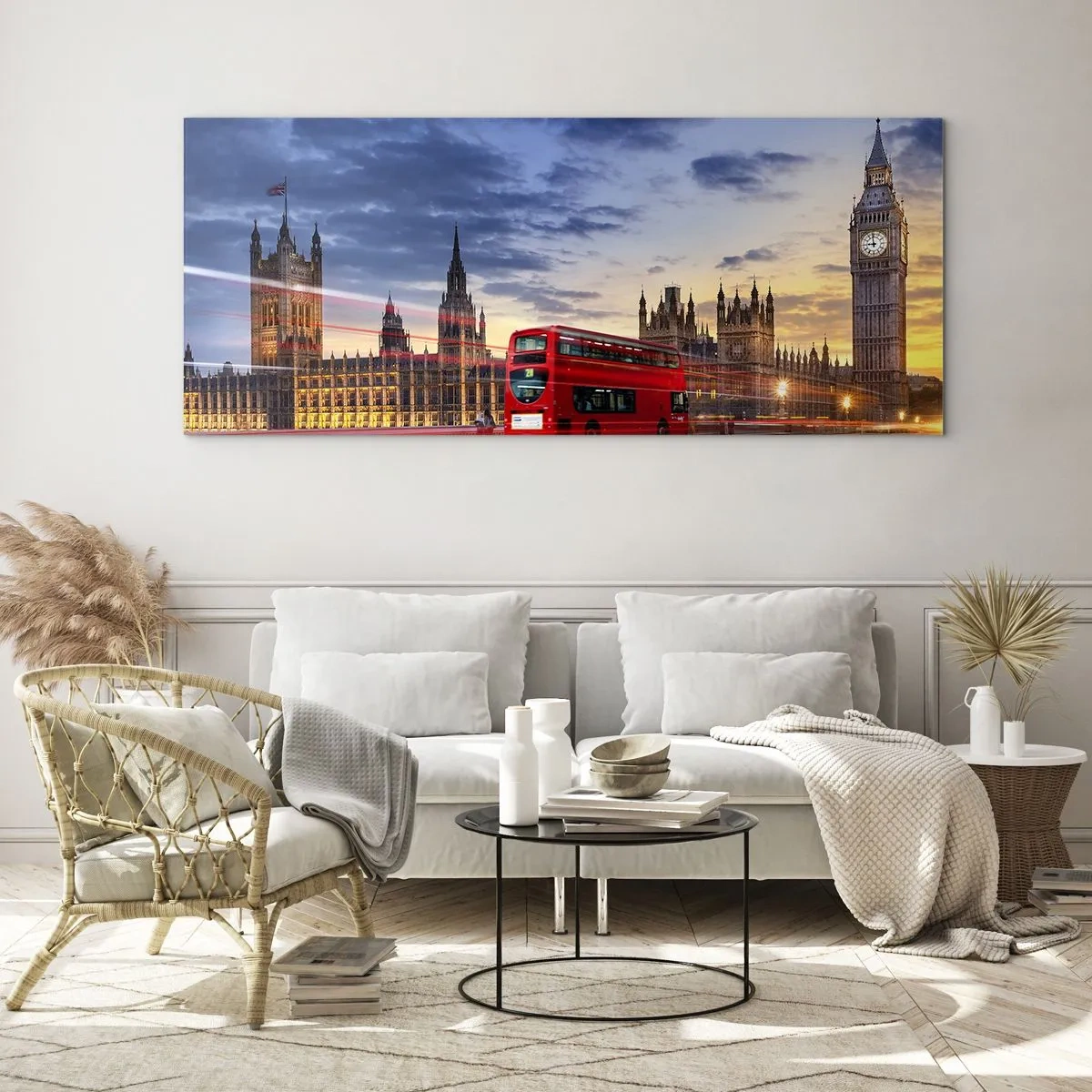 Quadro em vidro - Marcas distintivas - 120x50 cm