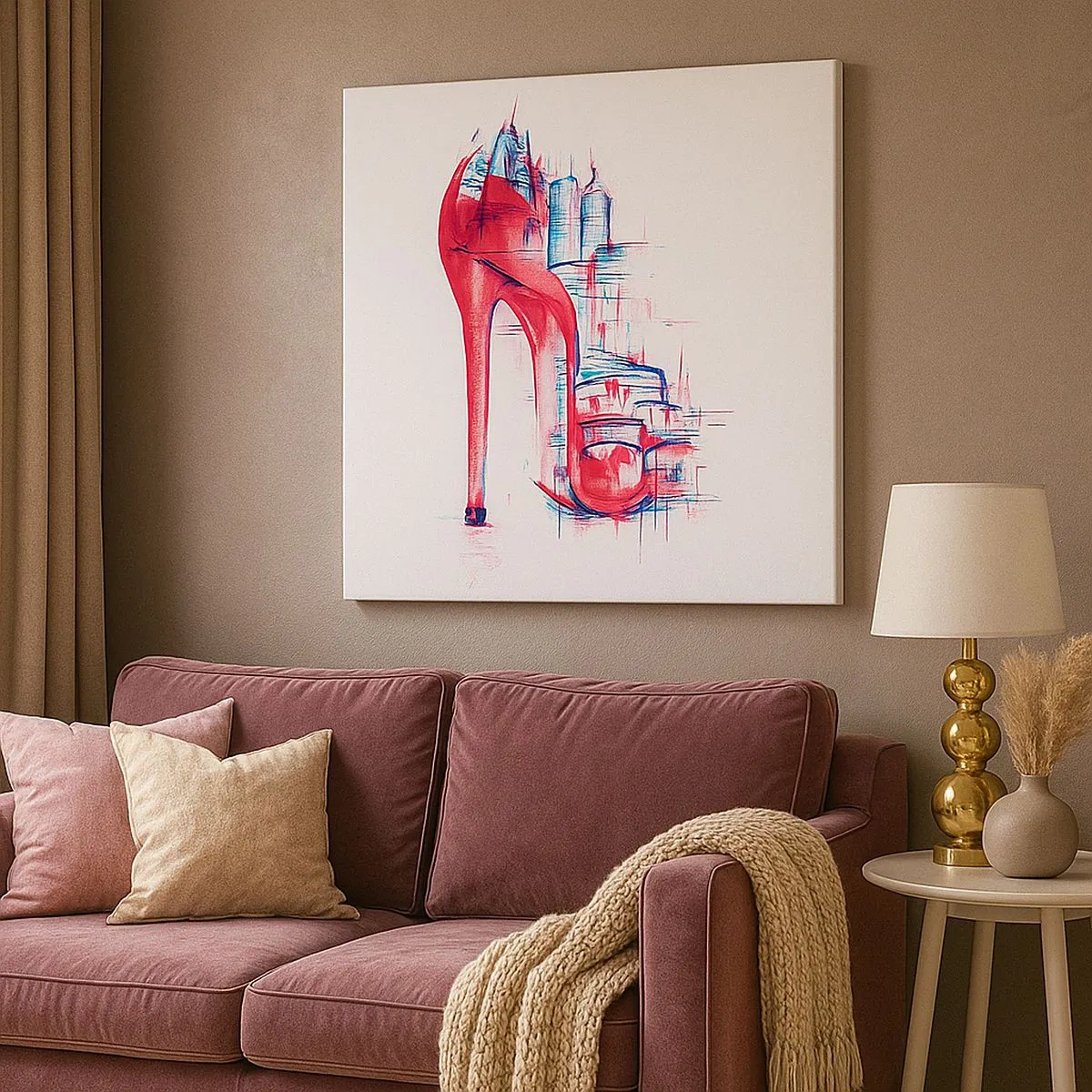 Quadro em tela - Elegância metropolitana - 30x30 cm