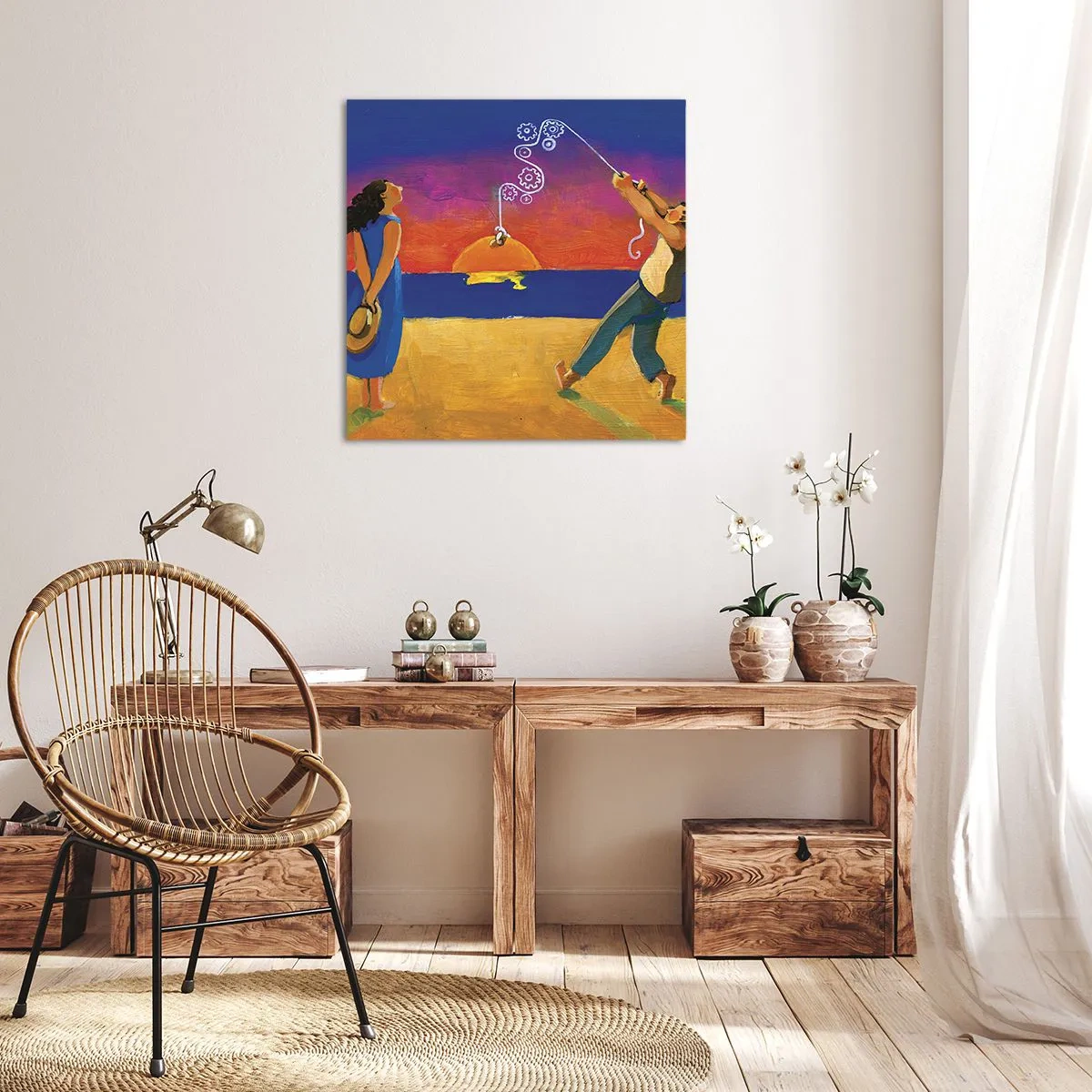 Quadro em tela - Mais do que uma estrela do céu - 30x30 cm
