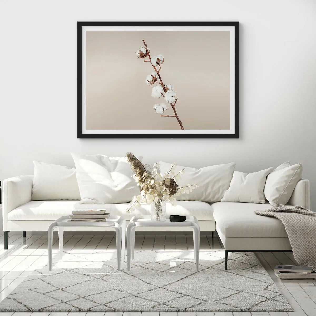 Pôster com moldura preta - Na fonte da suavidade - 50x40 cm