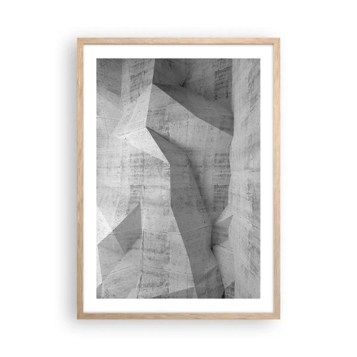 Pôster com moldura de carvalho claro - Um verdadeiro desafio - 50x70 cm