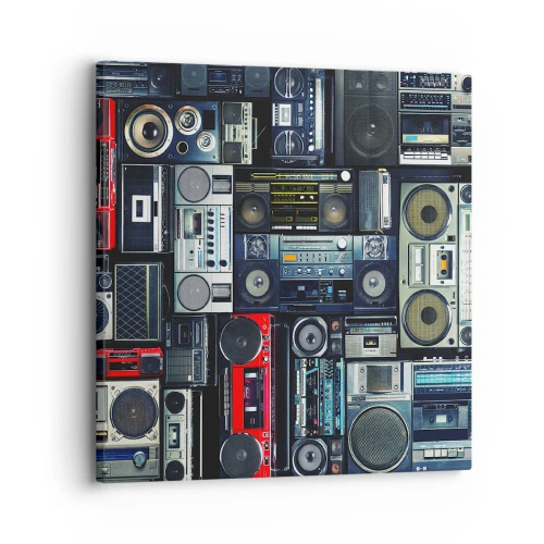 Quadro em tela - Saudades dos anos 80. - 30x30 cm