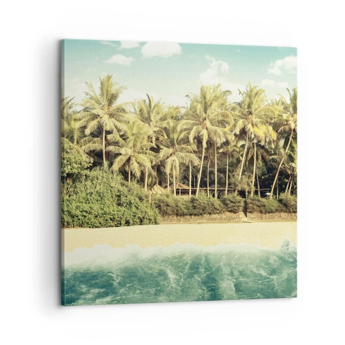 Quadro em tela - Ou talvez aqui? - 60x60 cm