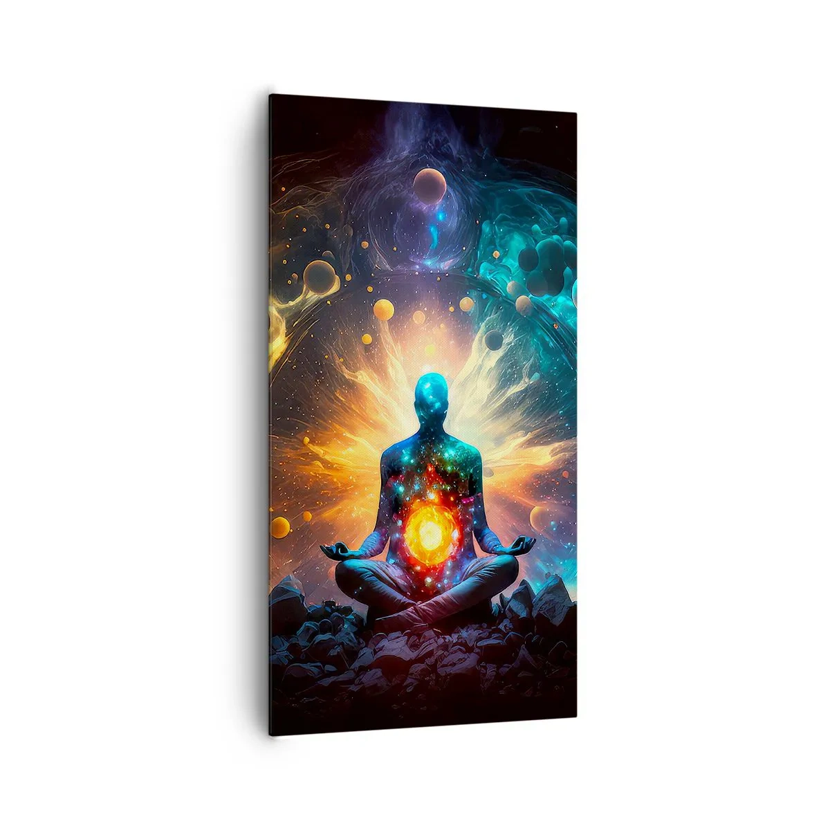 Quadro em tela - Paz cósmica - 65x120 cm