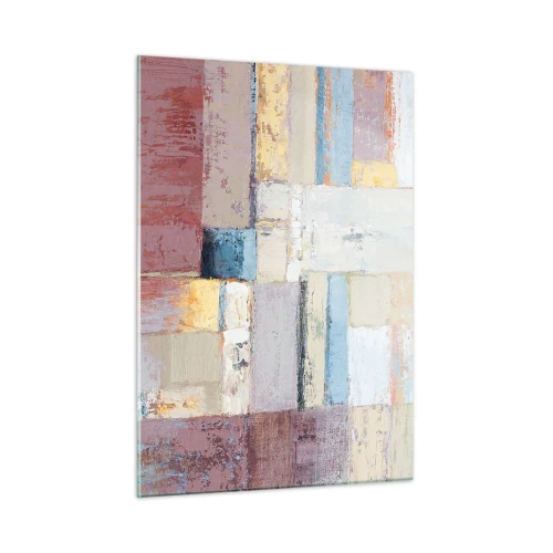 Quadro em vidro - A paz da geometria - 50x70 cm