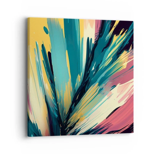 Quadro em tela - Composição – uma explosão de alegria - 40x40 cm