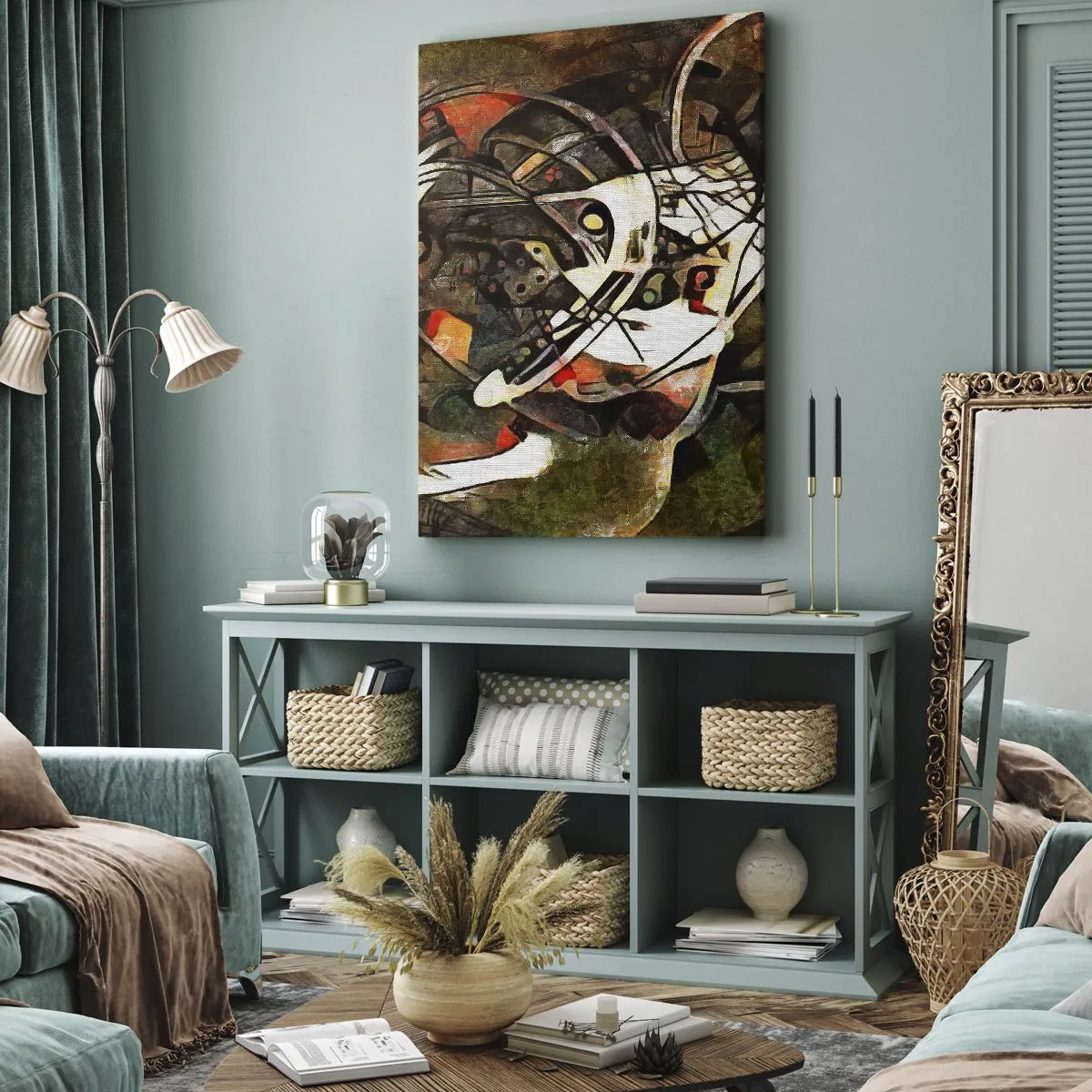 Quadro em tela - Consegue ouvir o movimento? - 45x80 cm