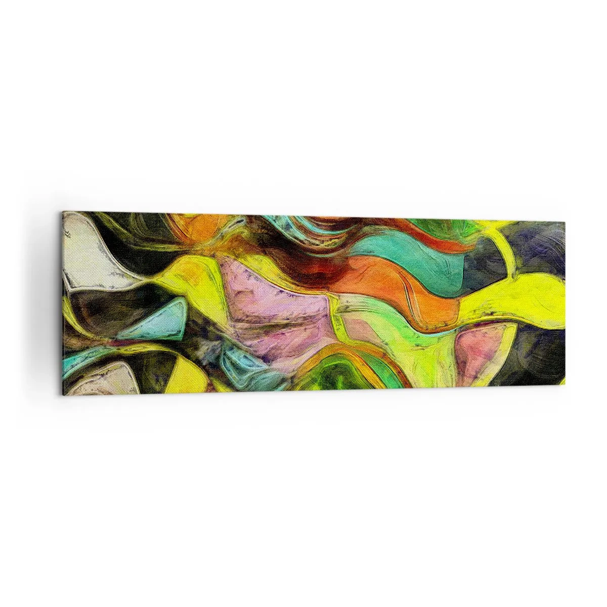 Quadro em tela - O movimento é vida - 160x50 cm