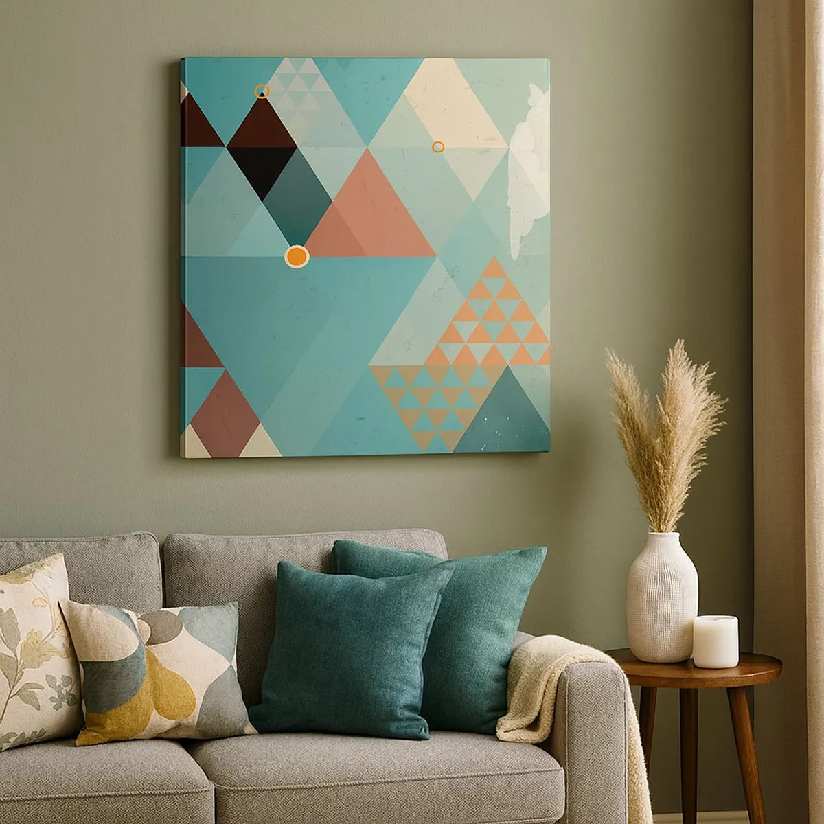 Quadro em tela - A unidade de muitos, os muitos da unidade - 30x30 cm