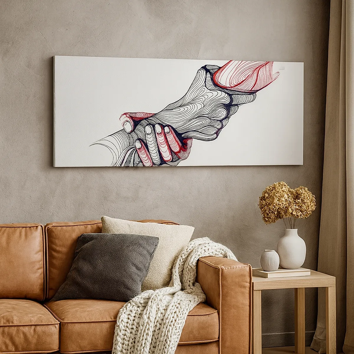 Quadro em tela - Está em boas mãos - 30x30 cm