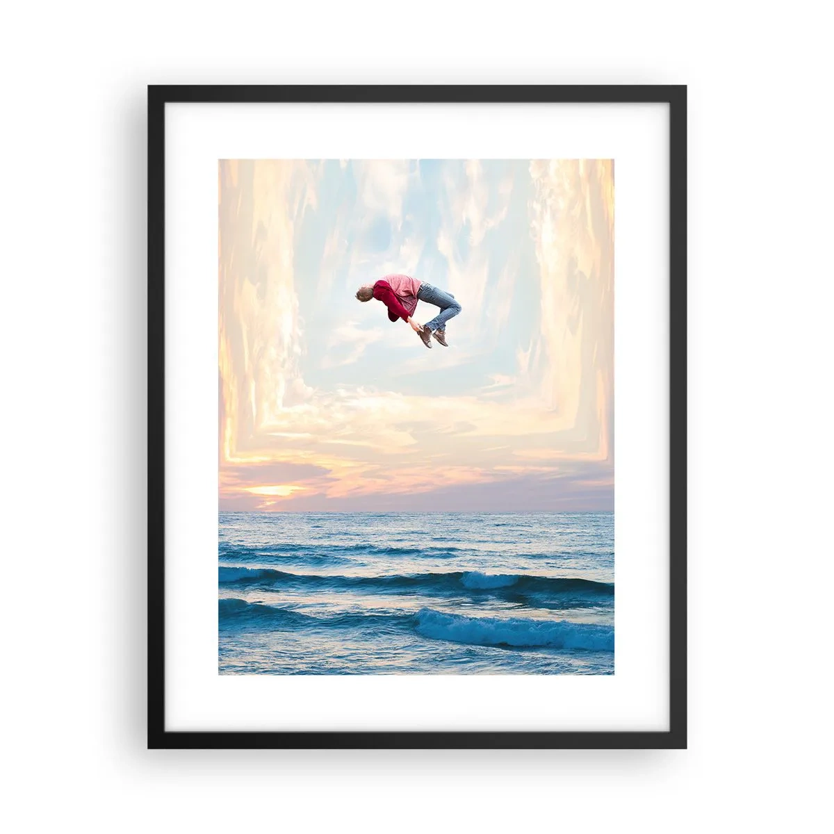 Pôster com moldura preta - Para outra dimensão - 40x50 cm