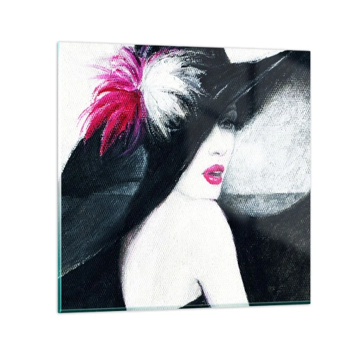 Quadro em vidro - Sempre misteriosa - 50x50 cm