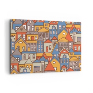 Quadro em tela - Atrás da casa - 120x80 cm