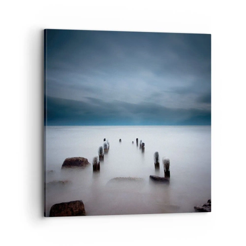 Quadro em tela - Lago pensativo - 70x70 cm