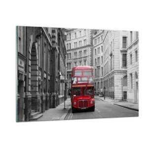 Quadro em vidro - A vida quotidiana não deve ser cinzenta - 120x80 cm