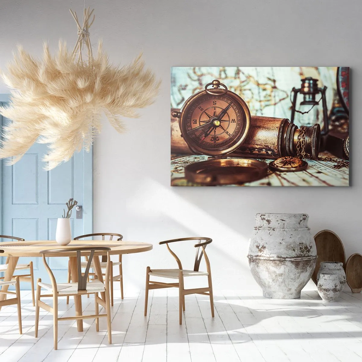 Quadro em tela - Uma aventura pirata no Caribe - 100x70 cm