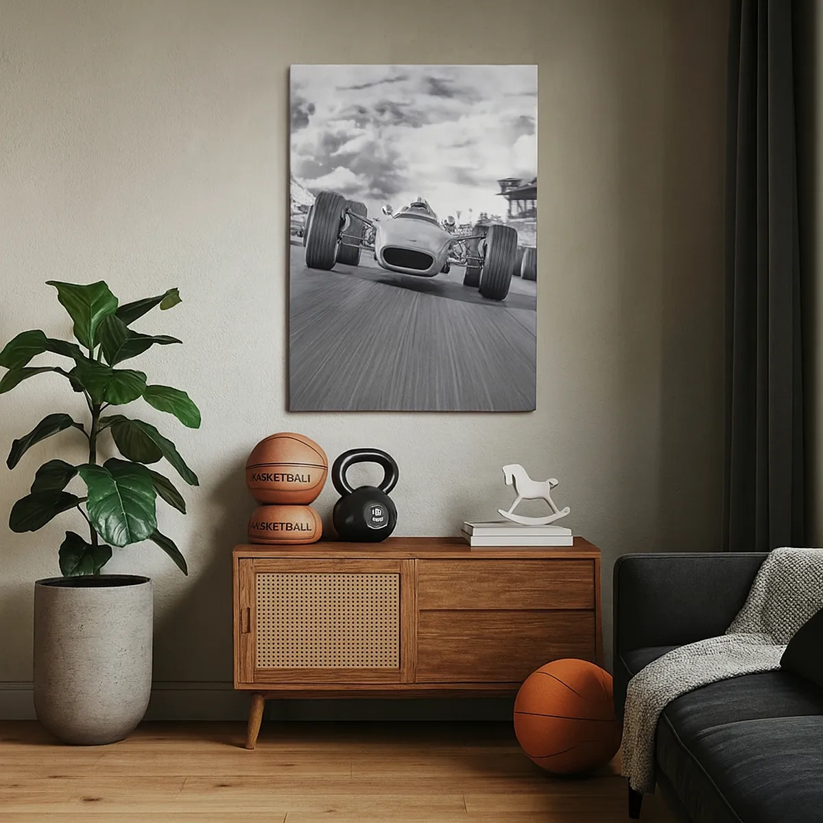 Quadro em tela - O ronco do motor - 50x70 cm