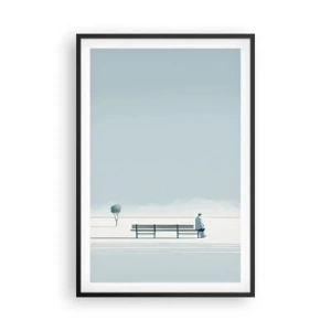 Pôster com moldura preta - Sim, estou esperando. - 61x91 cm