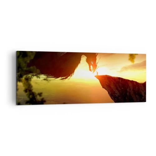 Quadro em tela - O matador de dragões - 140x50 cm