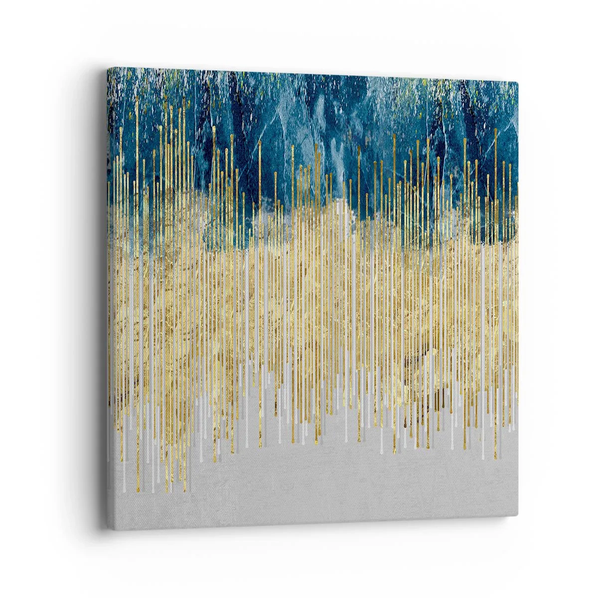 Quadro em tela - Borda dourada - 40x40 cm