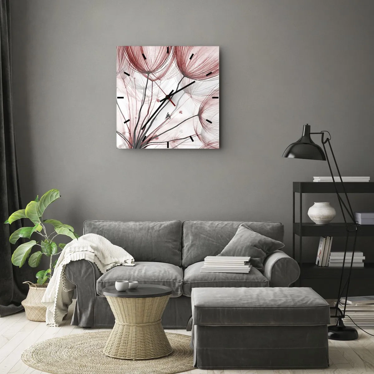 Relógio de parede - Relógio em vidro - Antes da partida - 30x30 cm