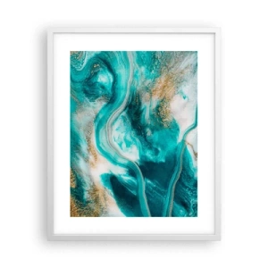 Pôster em moldura branca - Rio do Ouro - 40x50 cm