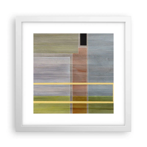 Pôster em moldura branca - Simples e calmo - 30x30 cm