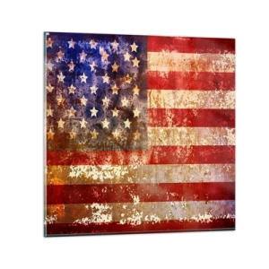 Quadro em vidro - A glória não será esquecida - 70x70 cm