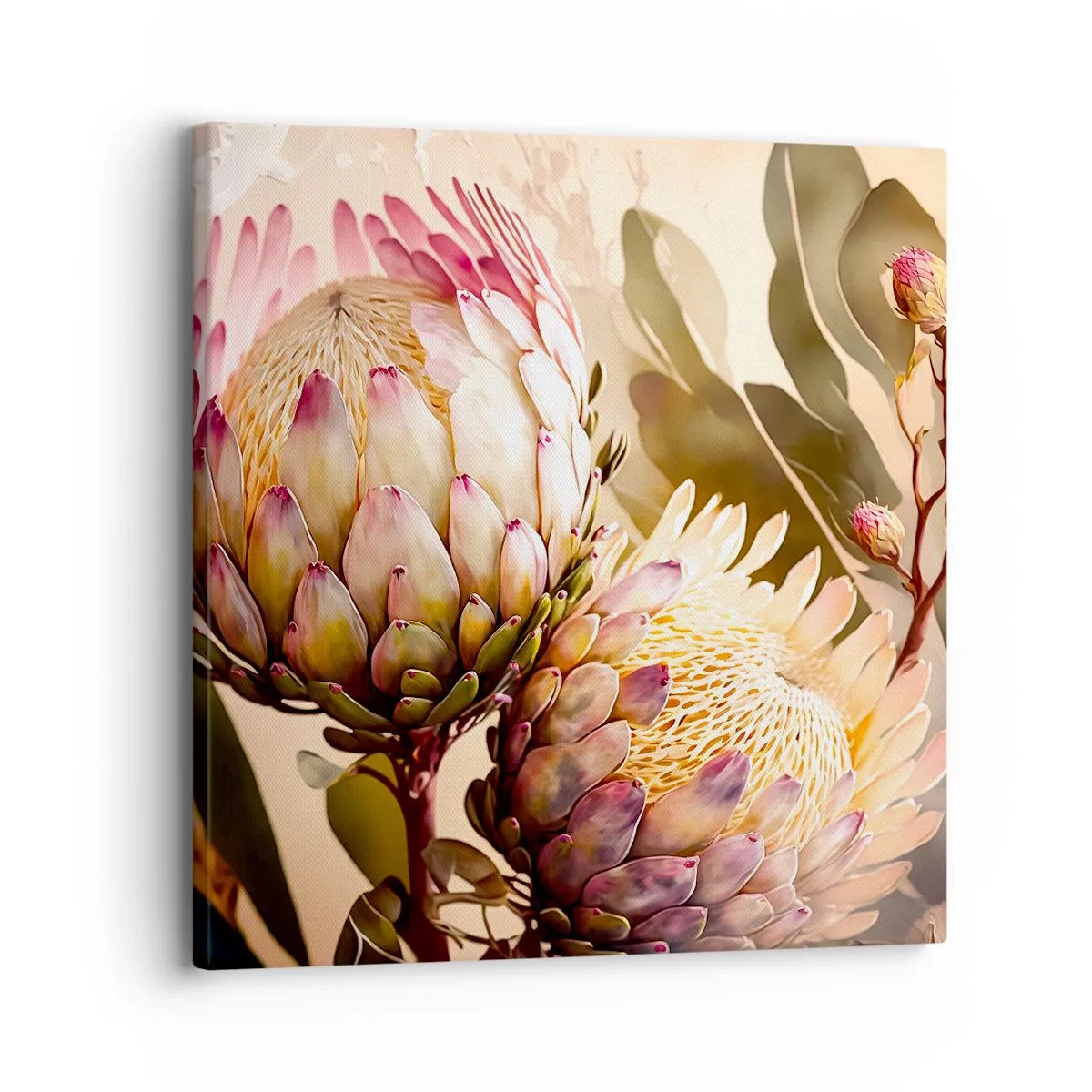 Quadro em tela - Abraçado com ternura - 30x30 cm