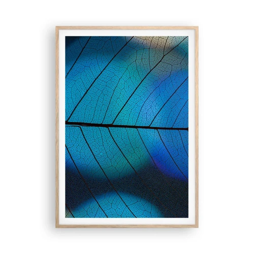 Pôster com moldura de carvalho claro - Construção complexa - 70x100 cm