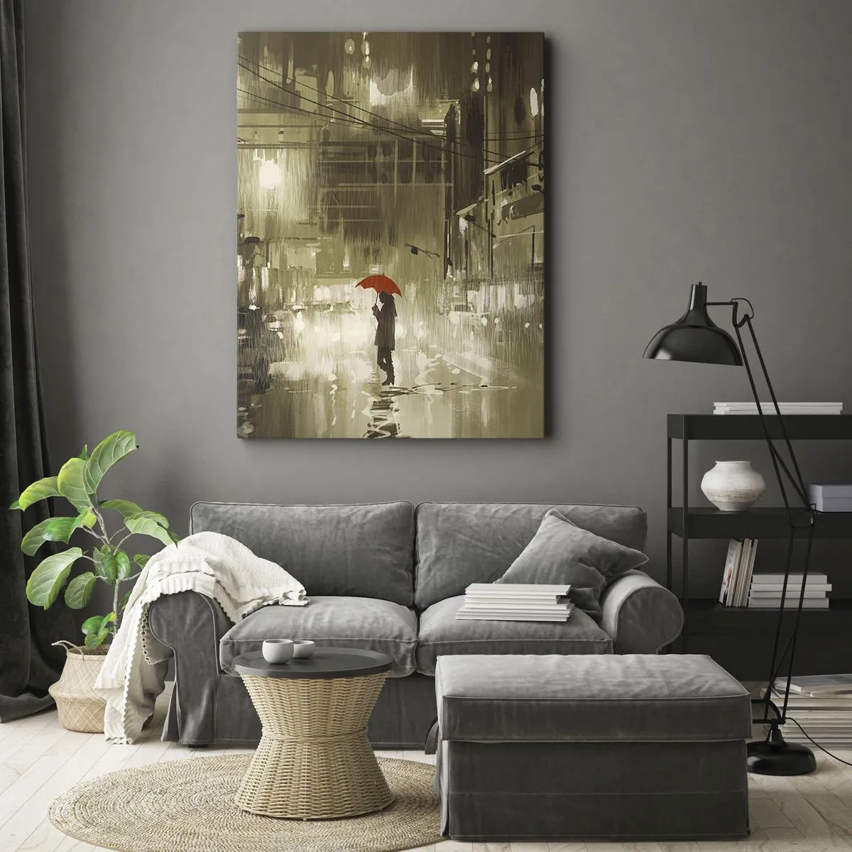 Quadro em tela - Sozinha, mas não solitária - 50x70 cm