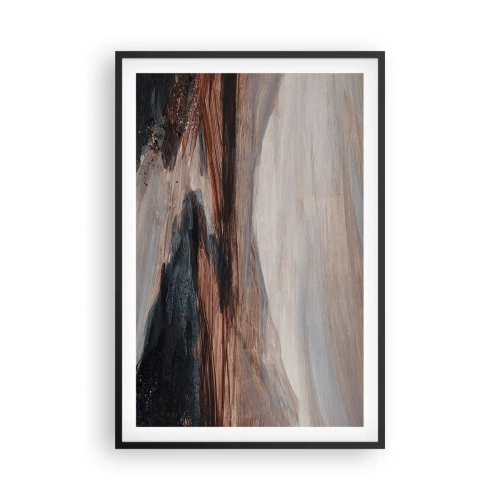 Pôster com moldura preta - Um vale tranquilo - 61x91 cm