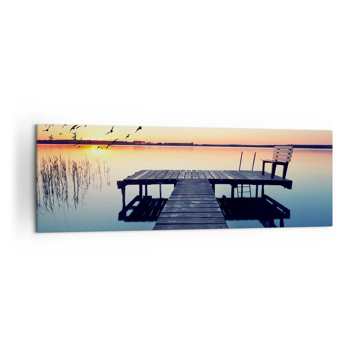 Quadro em tela - Foi um bom dia - 160x50 cm