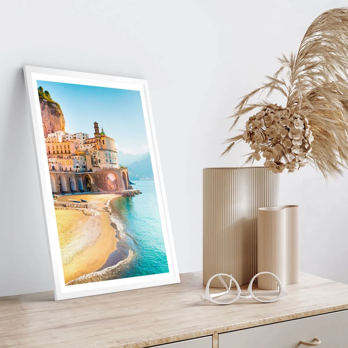 Pôster em moldura branca - Uma cidade inacreditável - 70x100 cm